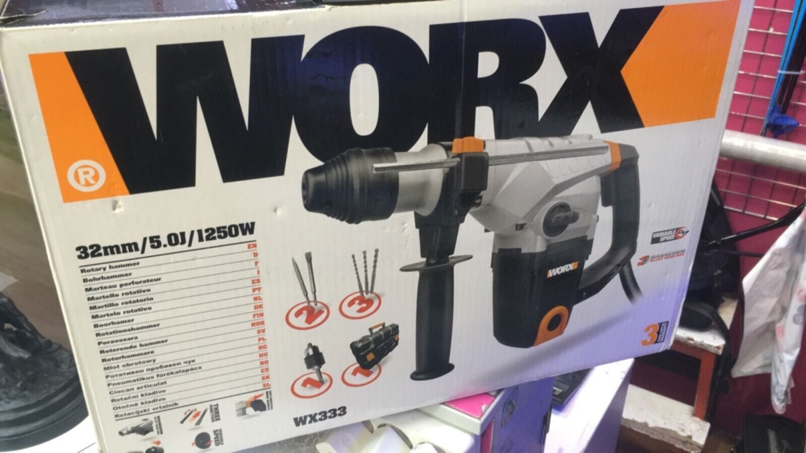 Перфоратор Worx WX333 SDS-Plus